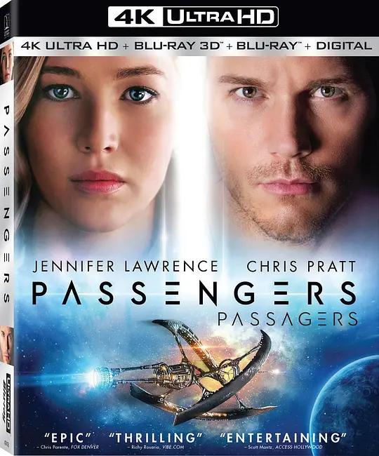 太空旅客 4K蓝光原盘下载 Passengers (2016) / 乘客 / 太空潜航者(港) / 旅客 / 星际过客(台) / Passengers.2016.2160p.BluRay.REMUX.HEVC.DTS-HD.MA.TrueHD.7.1.Atmos