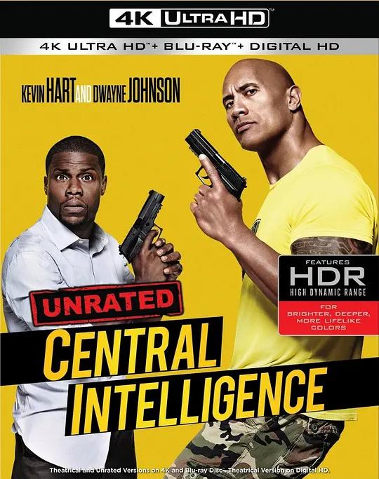乌龙特工 4K蓝光原盘下载 Central Intelligence (2016) / 中央情报局 / 中央情爆员(台) / 肌智同学会(港) / Central.Intelligence.2016.UNRATED.2160p.BluRay.REMUX.HEVC.DTS-HD.MA.5.1