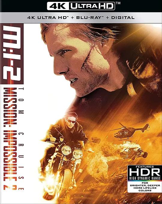 碟中谍2 4K蓝光原盘下载 Mission: Impossible II (2000) / M: I 2 / 不可能的任务2(台) / 碟中谍II / 职业特工队2(港) / Mission.Impossible.II.2000.2160p.BluRay.REMUX.HEVC.TrueHD.5.1