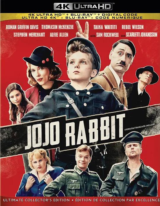 乔乔的异想世界 4K蓝光原盘下载 Jojo Rabbit (2019) / 乔乔兔 / 少年乔乔的异想世界 / JOJO兔 / 兔嘲男孩(台) / 陽光兔仔兵 (港) / Jojo.Rabbit.2019.2160p.BluRay.REMUX.HEVC.DTS-HD.MA.5.1