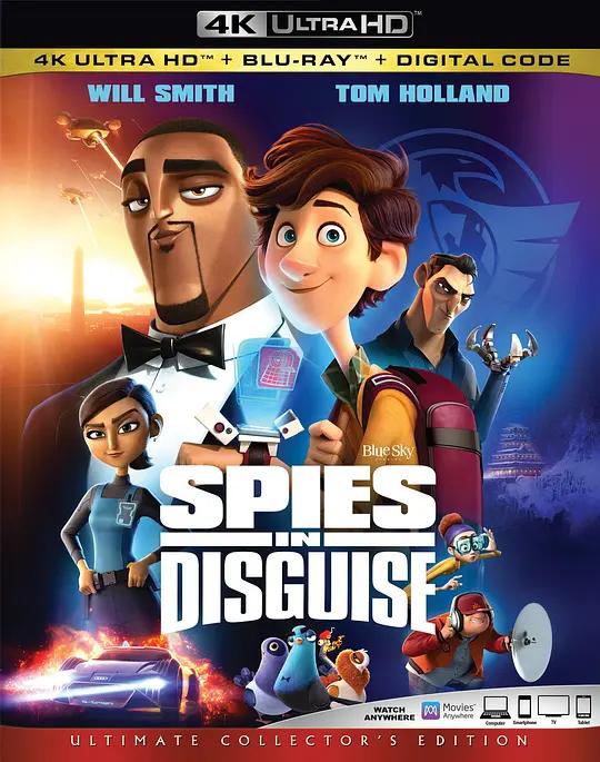 变身特工 4K蓝光原盘下载 Spies in Disguise (2019) / 变雀特工(港) / 变身特务(台) / 百变间谍王 / 飞鸽特工队 / 伪装间谍 / 间谍伪装 / 鸽中谍 / Spies.in.Disguise.2019.2160p.BluRay.REMUX.HEVC.DTS-HD.MA.TrueHD.7.1.Atmos