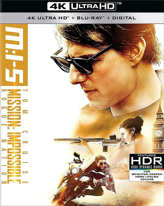 碟中谍5:神秘国度 4K蓝光原盘下载 Mission: Impossible - Rogue Nation (2015) / 职业特工队5:叛逆帝国(港) / 不可能的任务:失控国度(台) / 碟中谍:失控国度 / 碟中谍5 / Mission: Impossible 5 / M:i 5 / Mission.Impossible.Rogue.Nation.2015.2160p.BluRay.REMUX.HEVC.DTS-HD.MA.TrueHD.7.1.Atmos
