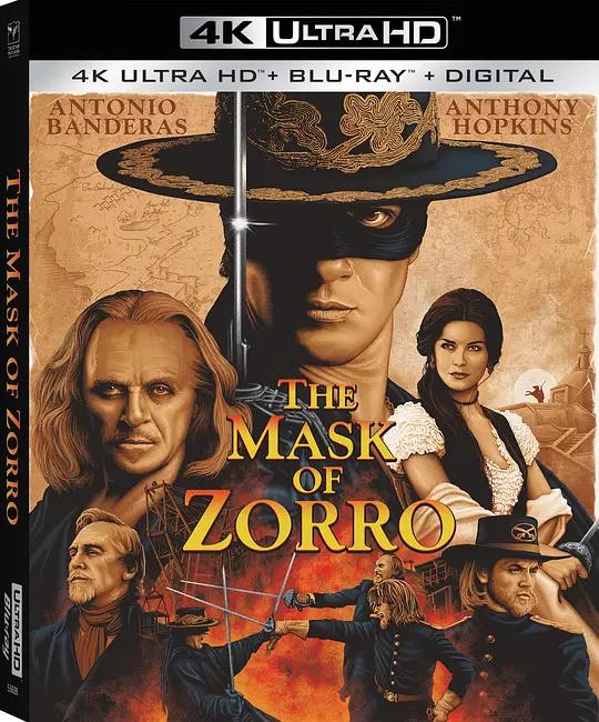 佐罗的面具 4K蓝光原盘下载 The Mask of Zorro (1998) / 蒙面侠苏洛 / 黑侠梭罗 / 黑侠佐罗 / The.Mask.of.Zorro.1998.2160p.BluRay.REMUX.HEVC.DTS-HD.MA.TrueHD.7.1.Atmos
